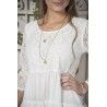 tunique Fanny en coton et dentelle blanche Jeanne d'Arc Living - 4
