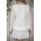 tunique Fanny en coton et dentelle blanche Jeanne d'Arc Living - 2