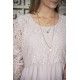 tunique Fanny en coton et dentelle rose Jeanne d'Arc Living - 3