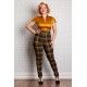 pantalon Luca Mustard Tartan Taille S Miss Candyfloss - 1