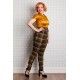 pantalon Luca Mustard Tartan Taille S Miss Candyfloss - 3