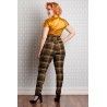 pantalon Luca Mustard Tartan Taille S Miss Candyfloss - 4