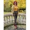 pantalon Luca Mustard Tartan Taille S Miss Candyfloss - 2