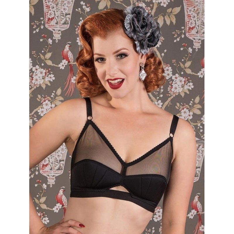 Années 70 Soutien-Gorge Dentelle Florale Rétro – Ma Penderie Vintage