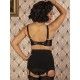 gaine porte-jarretelles Maitresse Nouveau L3023 Noir What Katie Did - 8