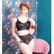 culotte haute Maitresse Nouveau L2121 Noir What Katie Did - 13
