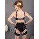 porte-jarretelles Maitresse Nouveau L2120 Noir What Katie Did - 3