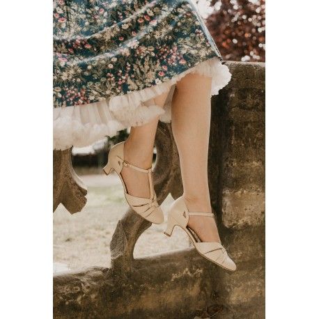 chaussures Luxe Montpellier Crème Charlie Stone - 1