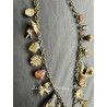 Collier Charm Agate in Gold Flower DKM Jewelry - 14