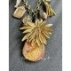 Collier Charm Agate in Gold Flower DKM Jewelry - 4