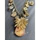 Collier Charm Agate in Gold Flower DKM Jewelry - 3