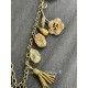 Collier Charm Agate in Gold Flower DKM Jewelry - 16