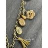 Collier Charm Agate in Gold Flower DKM Jewelry - 16
