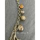 Necklace Charm Agate in Gold Flower DKM Jewelry - 17