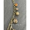 Collier Charm Agate in Gold Flower DKM Jewelry - 18