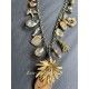 Collier Charm Agate in Gold Flower DKM Jewelry - 11