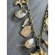 Collier Charm Agate in Gold Flower DKM Jewelry - 18