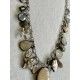 Collier White Charm in Fossilized Coral DKM Jewelry - 13