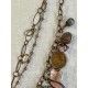 Necklace Large 4-strand charm in Plum Druzy DKM Jewelry - 19