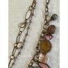 Necklace Large 4-strand charm in Plum Druzy DKM Jewelry - 19