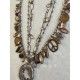 Necklace Large 4-strand charm in Plum Druzy DKM Jewelry - 20