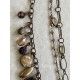 Necklace Large 4-strand charm in Plum Druzy DKM Jewelry - 22