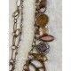 Necklace Large 4-strand charm in Plum Druzy DKM Jewelry - 18