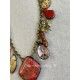 Necklace Magnesite Charm in Pink Geranium DKM Jewelry - 17