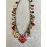 Necklace Magnesite Charm in Pink Geranium DKM Jewelry - 15