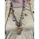 Collier Charm Agate in Gold Flower DKM Jewelry - 5