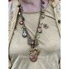 Collier Charm Agate in Gold Flower DKM Jewelry - 5
