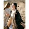 robe Tussar in Antique White Magnolia Pearl - 1