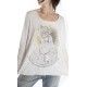 T-shirt Queen of Heaven Dylan in Moonlight Magnolia Pearl - 1