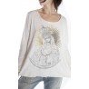 T-shirt Queen of Heaven Dylan in Moonlight Magnolia Pearl - 1