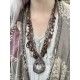 Necklace Large 4-strand charm in Plum Druzy DKM Jewelry - 8