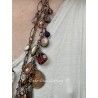 Necklace Large 4-strand charm in Plum Druzy DKM Jewelry - 14