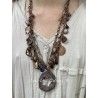 Necklace Large 4-strand charm in Plum Druzy DKM Jewelry - 11