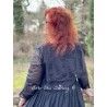 dress 55688 Vintage black organdie Ewa i Walla - 7