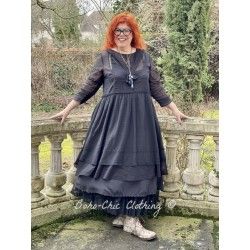 robe 55688 organdie Vintage black