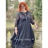 dress 55688 Vintage black organdie Ewa i Walla - 3