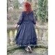 dress 55688 Vintage black organdie Ewa i Walla - 5