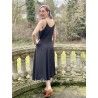 robe 55709 viscose naturelle Vintage black Ewa i Walla - 4