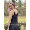 robe 55709 viscose naturelle Vintage black Ewa i Walla - 5