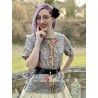 chemisier 44769 voile Flower print Ewa i Walla - 4