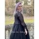 dress 55688 Vintage black organdie Ewa i Walla - 16