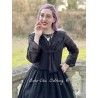 dress 55688 Vintage black organdie Ewa i Walla - 12