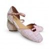 chaussures Juliette Tweed Rose Poudre Charlie Stone - 5