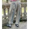 pantalon Miner Denims in Old World Ticking Magnolia Pearl - 4