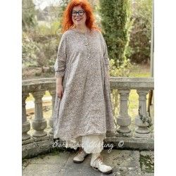 robe Eathelyn in Kalamkari Magnolia Pearl - 1