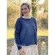 pullover 44786 Blue cotton knit Ewa i Walla - 8